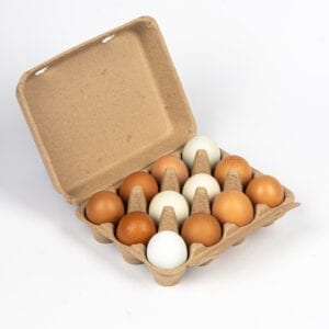 vintage egg cartons 3x4 farm style brown molded fiber egg carton