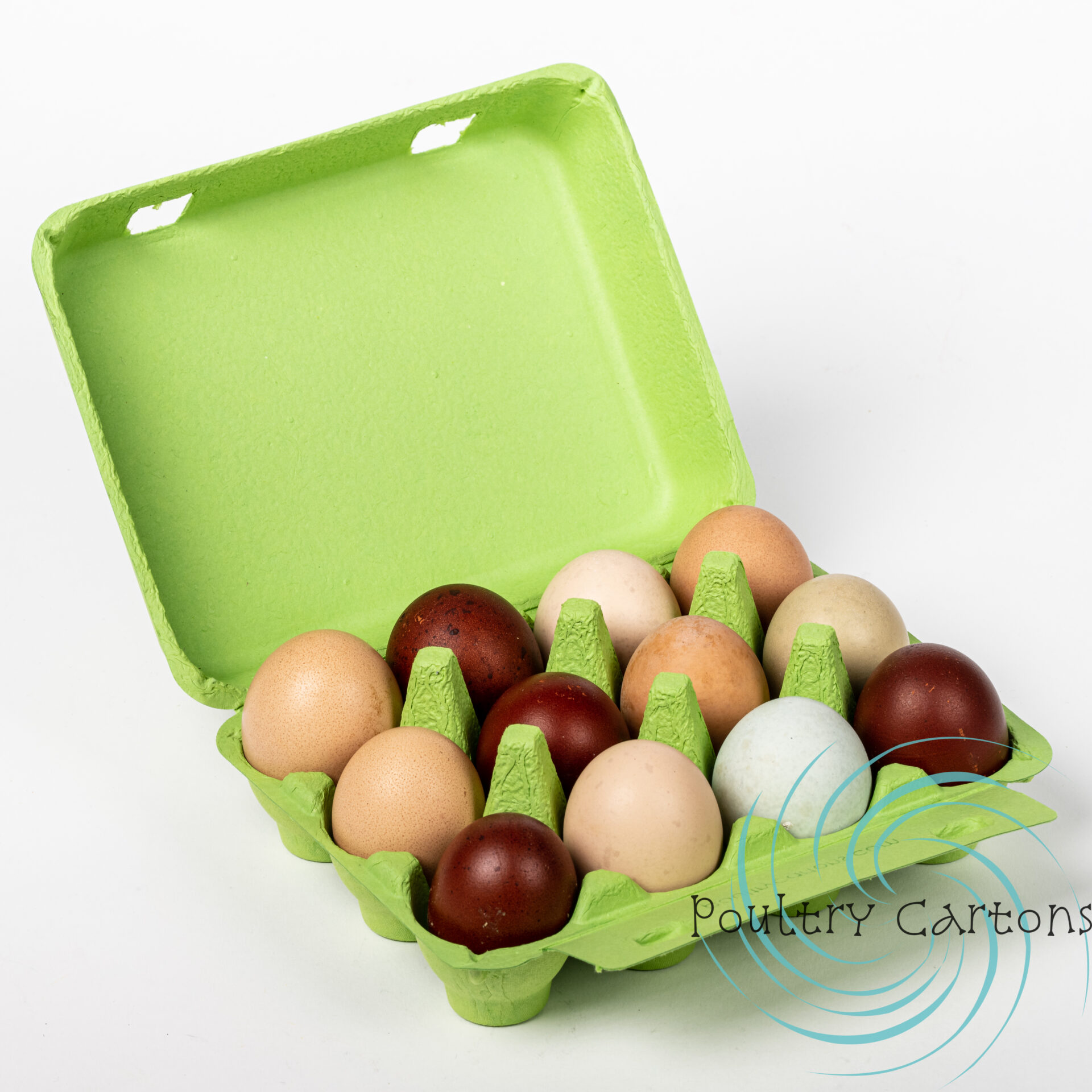 Cornucopia Cardboard Egg Cartons (12-Pack); Each for One Dozen,  Eco-friendly Recycled Material Biodegradable 12-count Egg Cartons w/Labels
